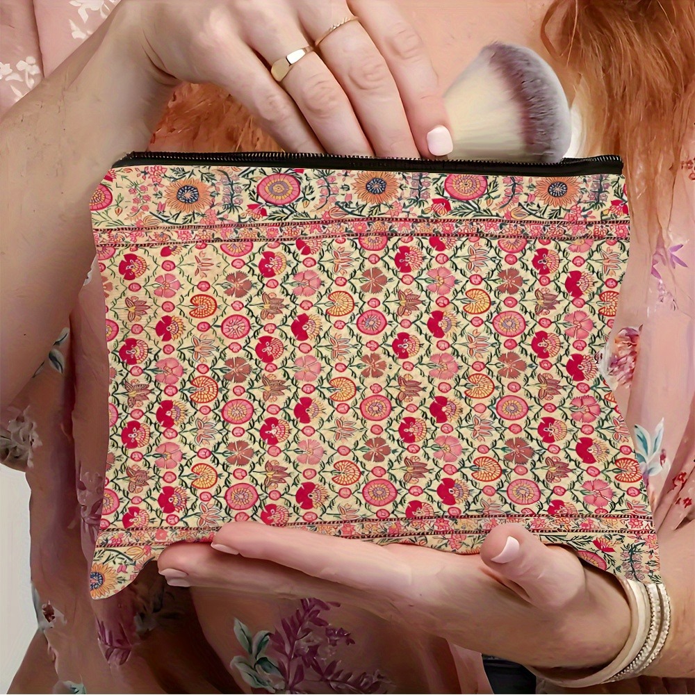Travel Accessories India - Trousse de maquillage bohème vintage, trousse