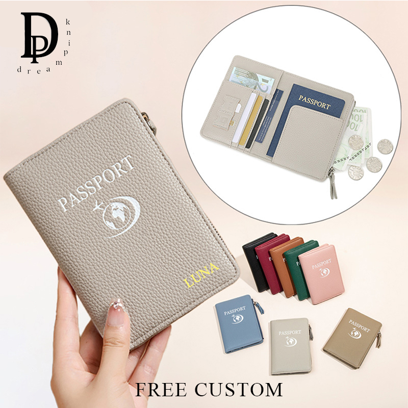 Travel Accessories Wallet - Porte-passeport personnalisé RFID pour femme, portefeuille