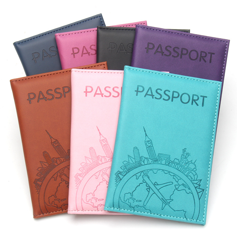 Travel Accessories India - Porte-passeport imprimé vol mondial, couverture de