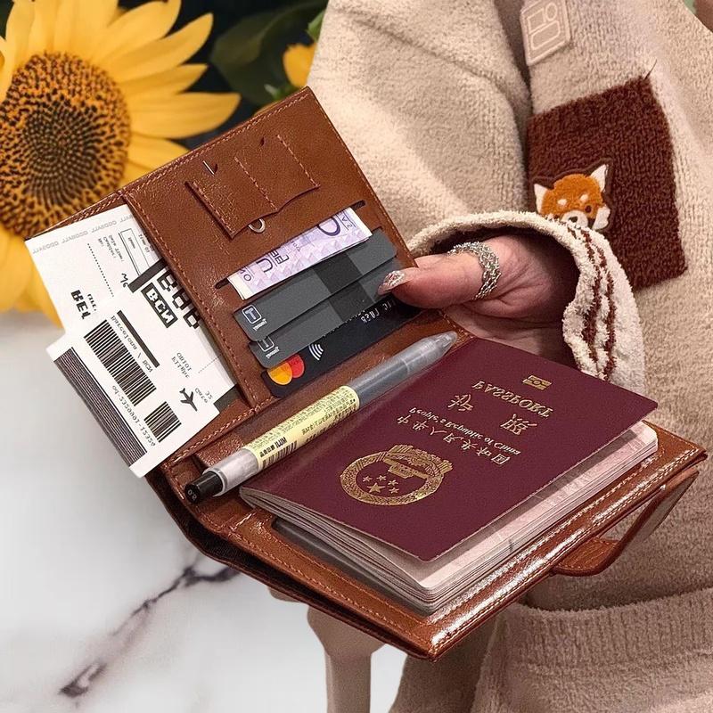 Travel Accessories India - Portefeuille de voyage pour passeport, porte-cartes